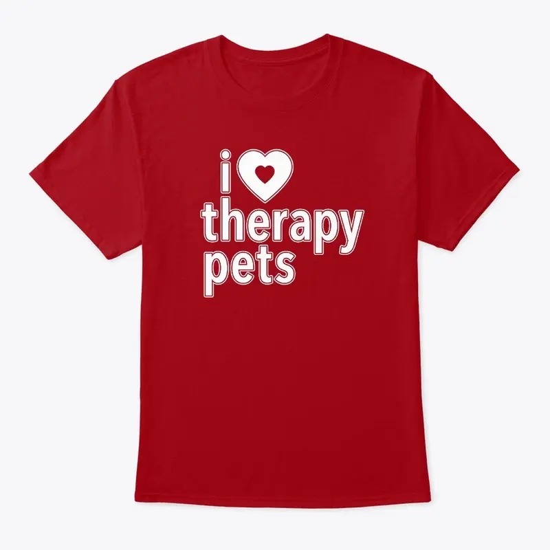 I Love Therapy Pets T-shirt - Red